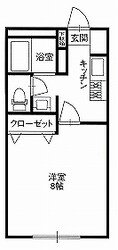 クリタコーポＡ棟の物件間取画像